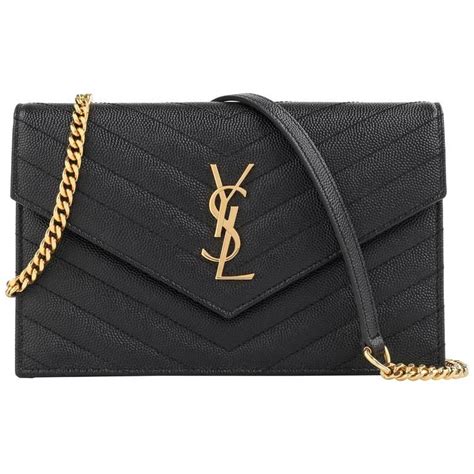 ysl envelope chain wallet bag|ysl wallet on chain bag.